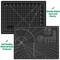 Exacto Knife with Hobby Mat for Crafts, Self Healing Cutting Mat Hobby Knife with 30 PCS Exacto Blades Precision Knife for Art and Crafts Paper Scrapbooking Stencil (Black)
